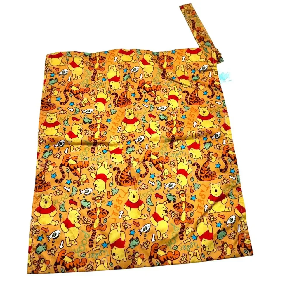 BUMKINS NEW Disney Tigger Winnie the Poo Orange‎ Wet Bag Waterproof Zip 12